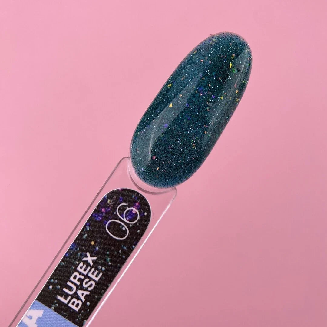 Lunamoon Lurex Base 13 ml #6 - Kamuflážní báze na gel lak