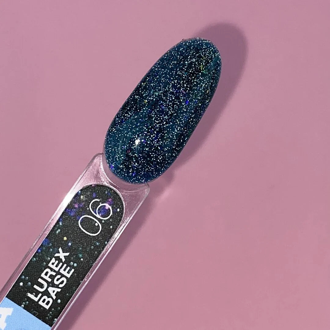 Lunamoon Lurex Base 13 ml #6 - Kamuflážní báze na gel lak