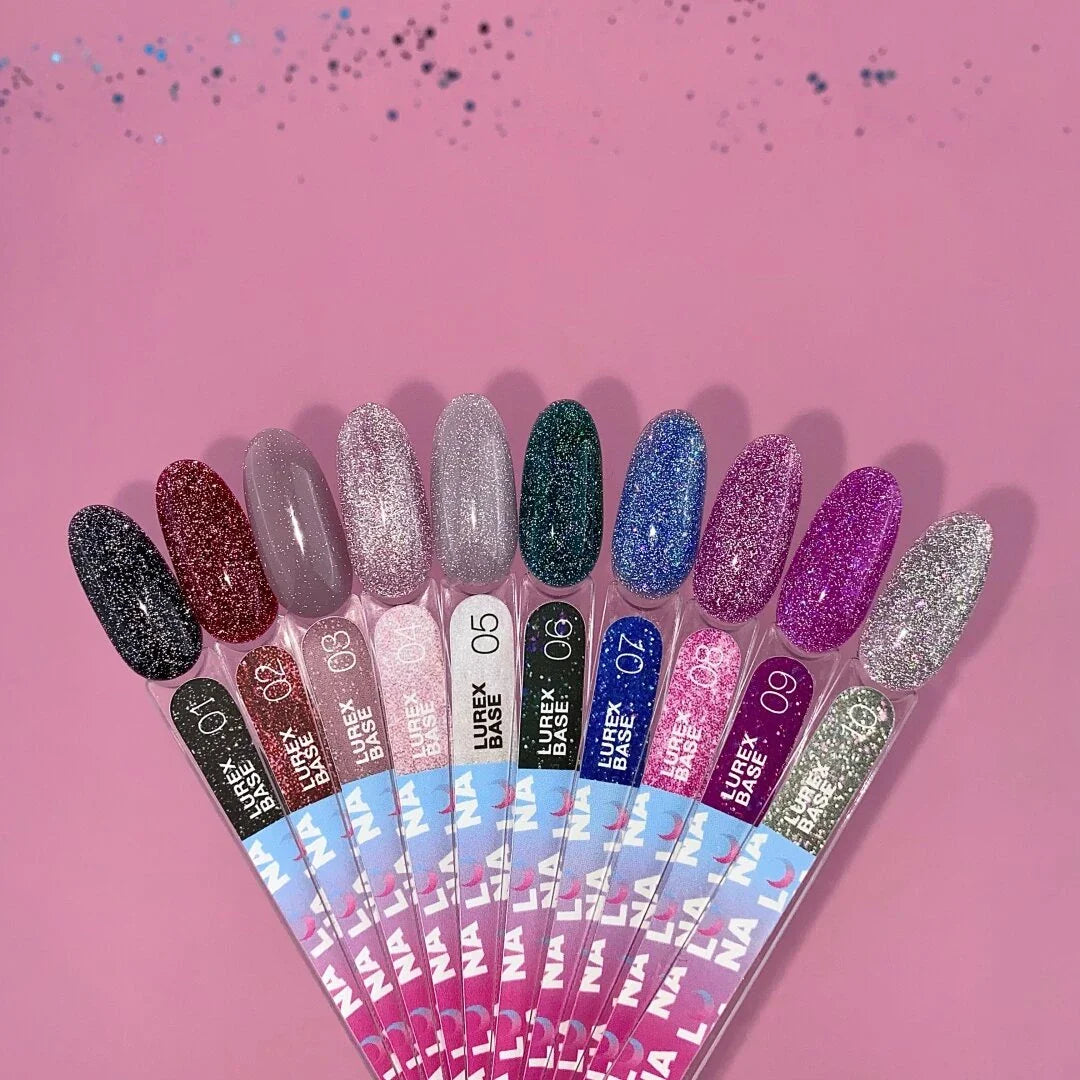 Lunamoon Lurex Base 13ml #2 - Kamuflážní báze na gel lak