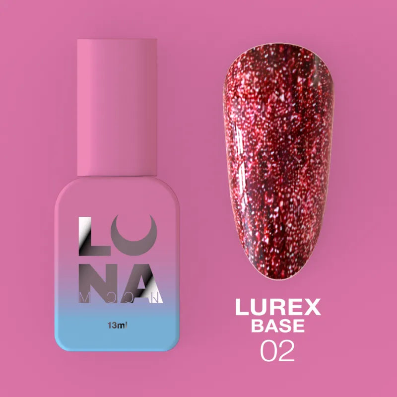 Lunamoon Lurex Base 13ml #2 - Kamuflážní báze na gel lak