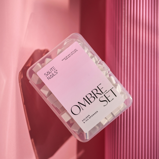 Ombre set – držák + 100 houbiček