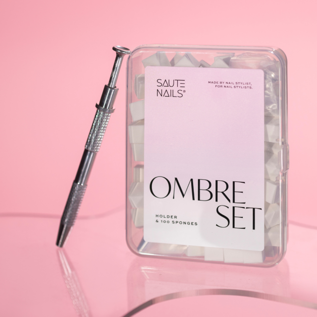 Ombre set – držák + 100 houbiček